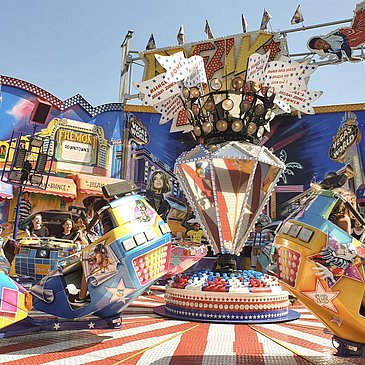 Rummel während des Weinfestes